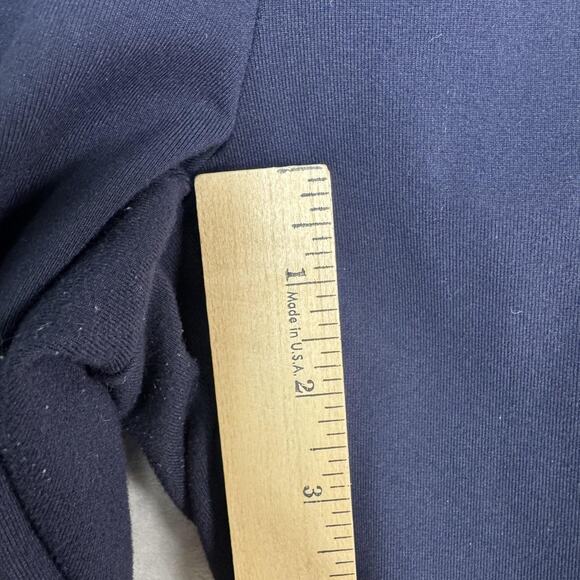 T by Talbots Leggings Womens Medium Petite Navy High Rise Side Pockets Athletic - Picture 8 of 11